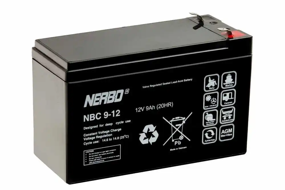 Akumulator AGM Nerbo NBC 9-12 (12V 9Ah)