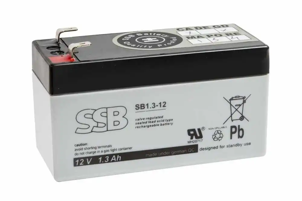 Akumulator AGM SSB SB 1.3-12 (12V 1,3Ah)