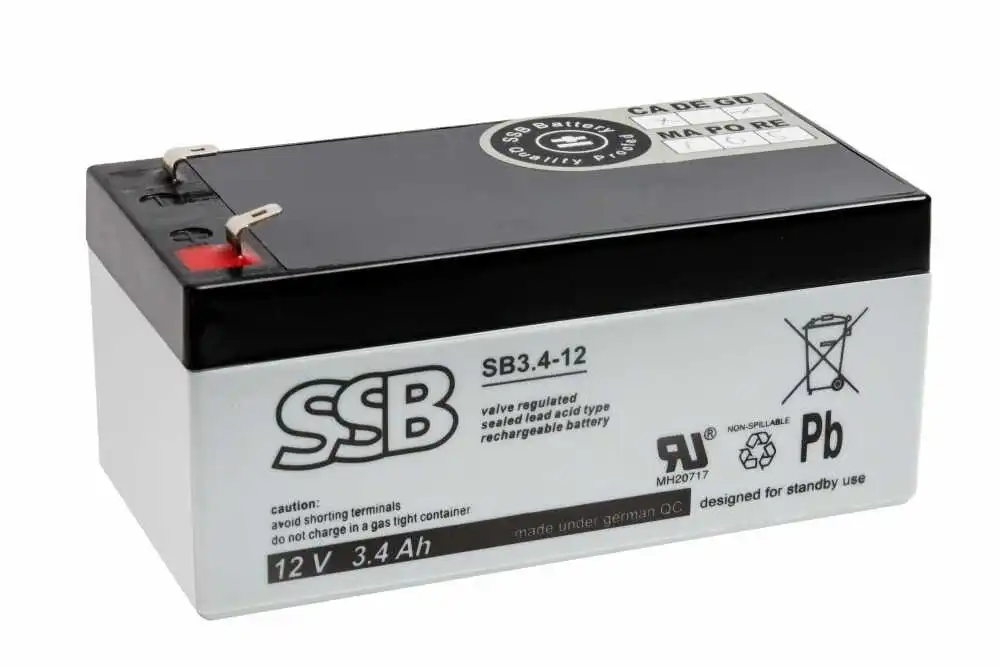 Akumulator AGM SSB SB 3,4-12 (12V 3,4Ah)