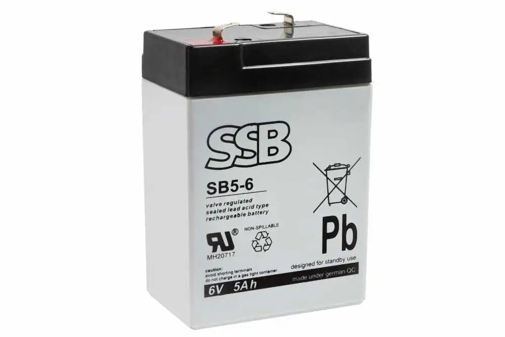 Akumulator AGM SSB SB-5-6 (6V 5Ah)