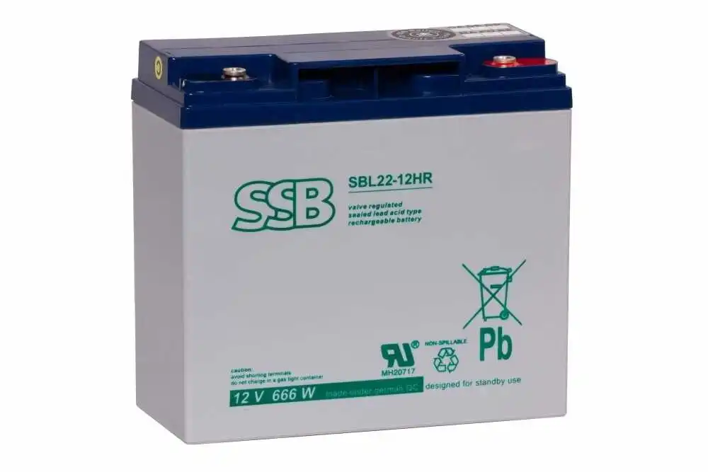 Akumulator AGM SSB SBL 22-12HR (12V 22Ah)