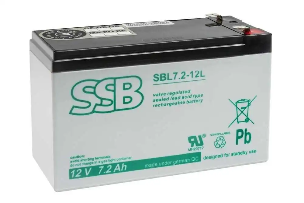 Akumulator AGM SSB SBL 7.2-12L (12V 7.2Ah)
